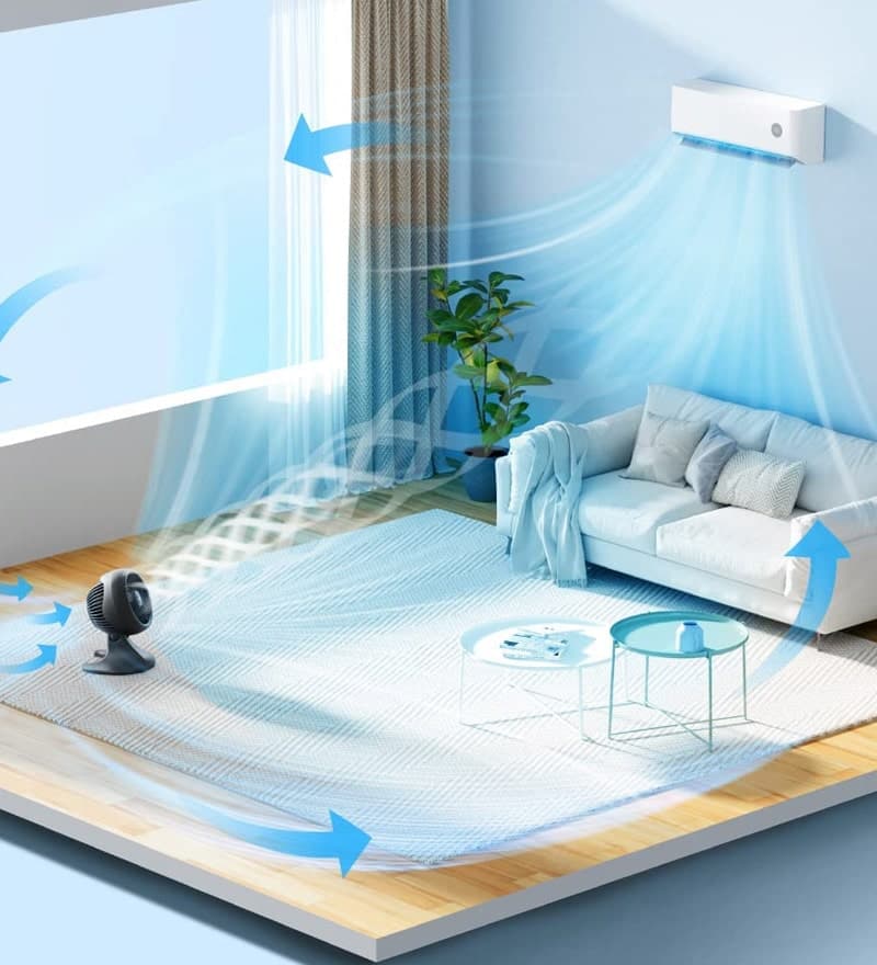 Circulate all the air in the room